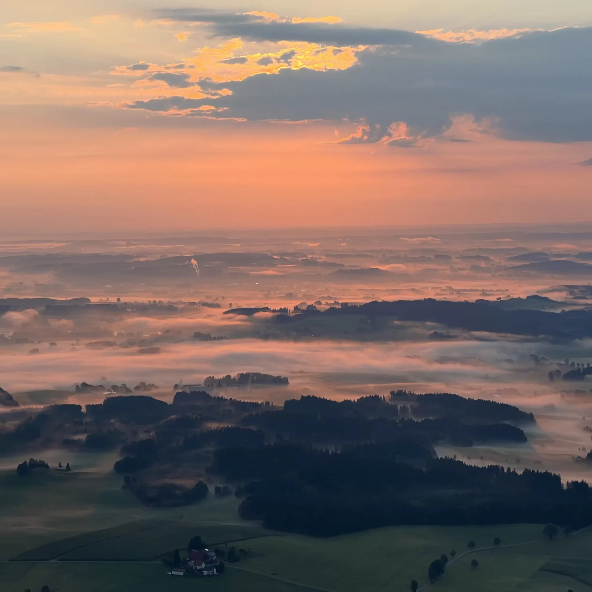 Sonnenaufgang im Allgäu Ein tolles Farbenspiel